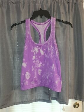 Lululemon Purple Tie-Dye Racerback Tank Top